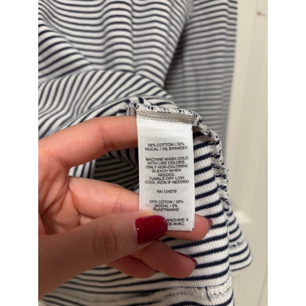 Vineyard Vines Striped Black White Turtleneck L - Picture 3 of 7